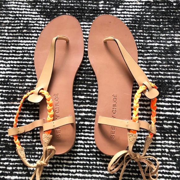 See By Chloe Leather Sandals - Picture 3 of 3